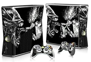 Skin Sticker For XBOX 360 Slim Console + Controller Decal #024