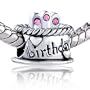 Pandora Style Charm Bead Pink Crystal Birthday Cake Beads Pandora Chamilia Biagi Compatible