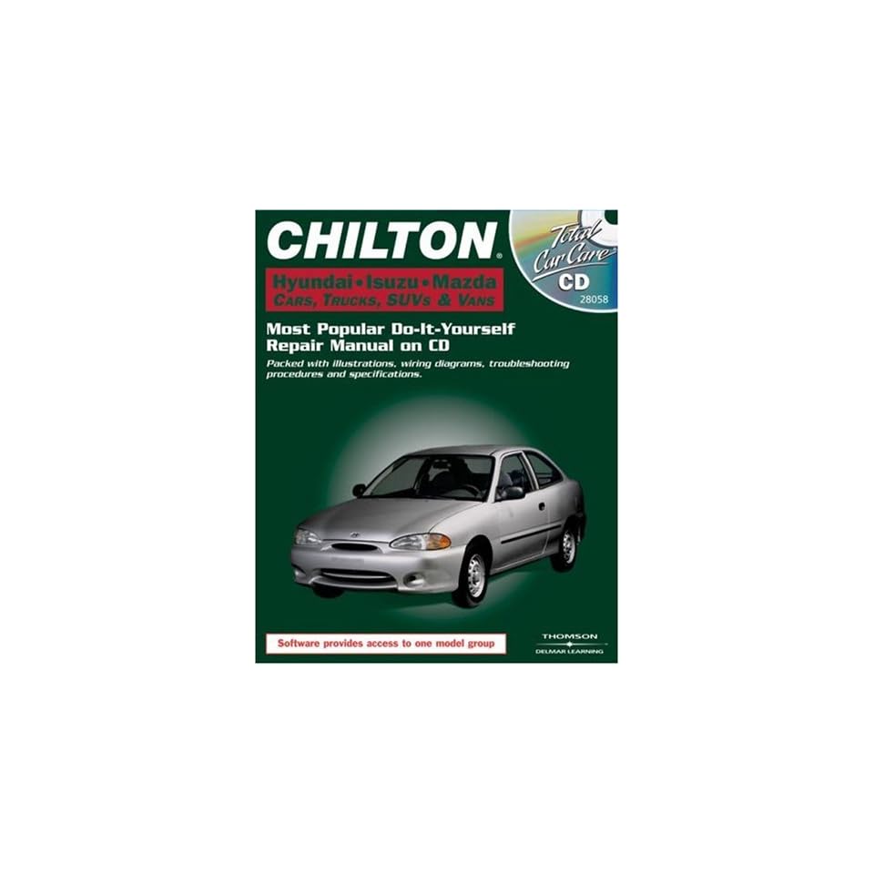 Total Car Care CD ROM Hyundai Isuzu Mazda Cars, Trucks, SUVs & Vans