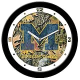 Michigan Wolverines Suntime 12 Camo Glass Crystal Wall Clock - NCAA College Athletics