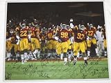 2011 USC Trojans Team Signed Autographed 16x20 Photo Coa Matching Holograms Matt Barkley