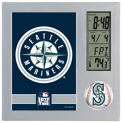 MLB Seattle Mariners Digital Desk Clock