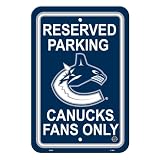 NHL Vancouver Canucks Plastic Parking Sign