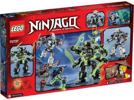 LEGO Ninjago Titan Mech Battle Includes 5 Minifigures with Assorted Weapon and Accessory Elements: Zane, Jay, Nya, Scythe Master Ghoultar and Blade Master Bansha