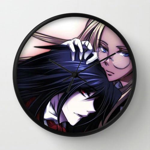 Hellsing Alucard Female Integra Vampire Black Frame 10 Inch Wall Decoration Wall Clock