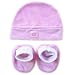 Luvable Friends Cap & Bootie Set in Pink