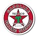 Texaco Gasoline Filling Station Round Retro Vintage Tin Sign