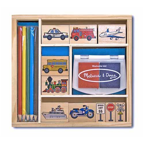Melissa & Doug Vehicles Stamp Set