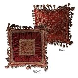 Review Croscill YGM 5783 018 07 / Croscill Harvest Manor Fashion Square Pillow Red