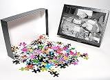 Photo Jigsaw Puzzle of Worcestershire garage and owner before a fire from Mary Evans