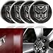 Autobot Transformers Silver/Black Wheel Center Decal Emblems