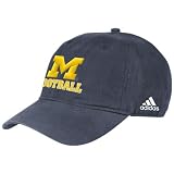 adidas Michigan Wolverines Navy Blue Football Slouch Hat