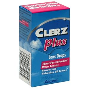 Clerz Plus Lens Drops, 1/6-Ounce (5 ml) Bottles, (Pack of 6)