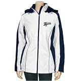 Detroit Tigers Jackets : Detroit Tigers Ladies White Full Zip Hoody Parka