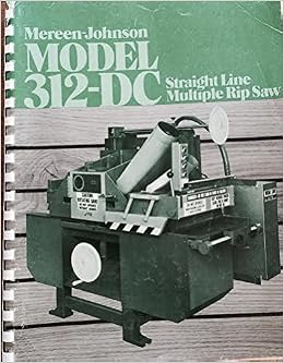 Mereen-Johnson Model 312-DC Straight Line Multiple Rip Saw: Mereen
