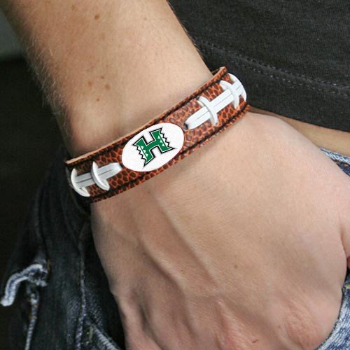 NCAA Hawaii Warriors Brown Football Bracelet