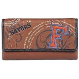 Florida Fossil Women's NCAA Letterman Flap Clutch Wallet
