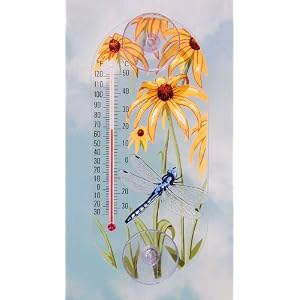 Dragonfly Window Thermometer