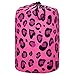 Wildkin Kids Sleeping Bags for Boys and Girls, Perfect Size for Parties, Camping, and Overnight Travel, Cotton Blend Materials Sleeping Bag, Measures 66 x 30 x 1.5 Inches, BPA-free (Pink Leopard)