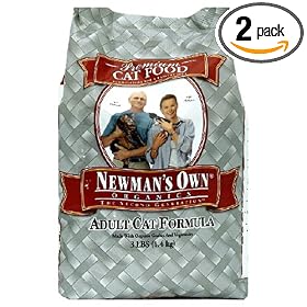 Newman's Own®Organics Adult Cat Dry Formula, 3 Pound Bags (Pack of 2)