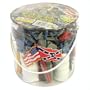 Civil War Soldier 101 Piece Playset: Bucket of 54mm Plastic Army Men and Accessories 1:32 Scale