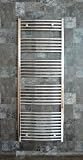 600 x 1600 Heated Towel Rail / Radiator / Warmer - Curved Chrome
