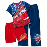 Komar Kids Boys 2-7 Super Car 3 Piece Pajama Set