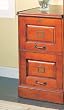 Coaster Legal/Letter File Filing Cabinet with Lock, 2-Drawer, Cherry Finish