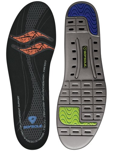 Sof Sole Thin Fit Lightweight Performance Insole, Men's Size 13-14