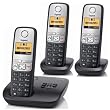 Gigaset Siemens A400A Trio T�l�phone sans fil DECT/GAP avec R�pondeur Argent/Noir