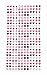 SPARKLE 288 Piece (144) Pair Stick-on Earrings (Pastel Party)