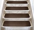 12 Attachable Carpet Stair Treads - Chocolate Brown - 8 In. X 27 In. - Several Other Sizes to