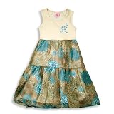 Lipstik Girls - Girls Dress, Cr?me, Brown, Turquoise