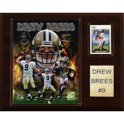 NFL New Orleans Saints Drew Brees Player Plaque