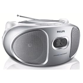 Philips - AZ102S/12 - Radio - CD - Tuner analogique - 2 x 1 W - Silver