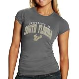 South Florida Bulls Ladies Gray Arch Graphic Skinny T-shirt
