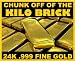 1 Grain 24k Pure Gold Bullion Mini Bar .999 Fine
