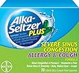 Alka-Seltzer Plus Severe Sinus Congestion Allergy and Cough Liquid Gels, 20 Count