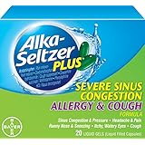 Alka-Seltzer Plus Severe Sinus Congestion Allergy and Cough Liquid Gels, 20 Count