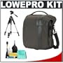 Lowepro Classified 160 AW Digital SLR Camera Case (Sepia) + Tripod + Accessory Kit for Canon Rebel T3, T3i, T2i, EOS 60D, 5D, 7D, Nikon D3100, D5100, D7000, D300s & Sony Alpha A560, A580, A33, A35, A55, A65, A77