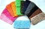"My Little Noggin" 1.5" baby girls crochet headbands 12 total