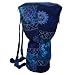 Djembe Bag 27 x 18 - Adjustable Backpack Straps - Extra Padding and 2 Zippers - Blue