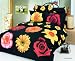Le Vele Poppies & Roses (Gelincik) Duvet Cover Bed in Bag - Full / Queen Bedding Gift Set - LE16Q