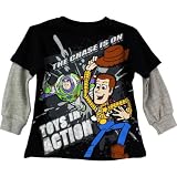 Toy Story Toddl ... ction Tee Black (4T)