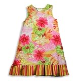 Zaza Couture - Girls Sleeveless Floral Dress, Pink, Multi