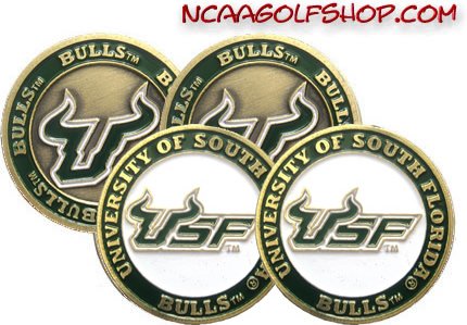 South Florida Bulls Golf Ball Markers