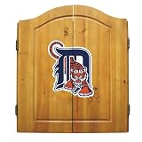 Detroit Tigers MLB Dart Board w/Cabinet