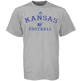 adidas Kansas Jayhawks Ash Footballl Practice T-shirt