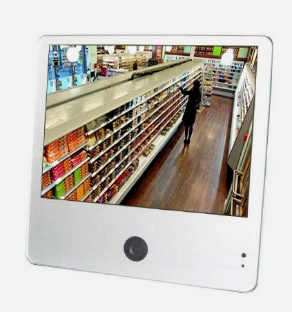 Security Monitor 10.4-Inch Professional Color LED Screen Display Public View Monitor PVM with 650 TVL High Resolution Sony Camera VGA and BNC Output Speaker for CCTV DVR Home Office Supermarket CVS 7-Eleven Surveillance Secure System Silver On Sale