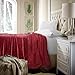 Bedsure GentleSoft Fleece Blankets King Size Burgundy - Bed Blanket Soft Lightweight Plush Cozy Fuzzy Luxury Microfiber, 108x90 inches